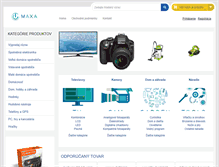 Tablet Screenshot of maxa.sk
